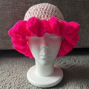 Handmade crochet Ruffle Hat